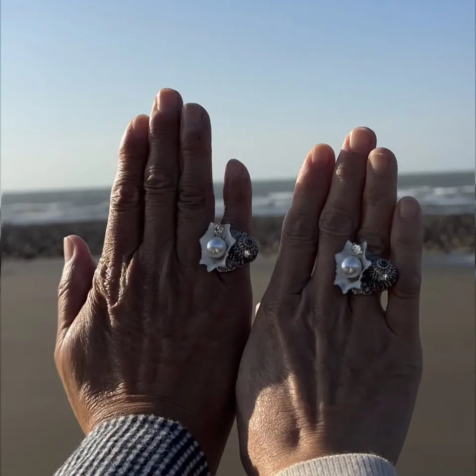 Elegant seashell jewelry handcrafted with love.
