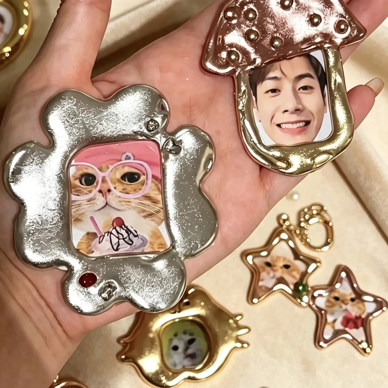 Custom Handmade Photo Charm | Personalized Brooch, Necklace, Keychain & Bag Charm