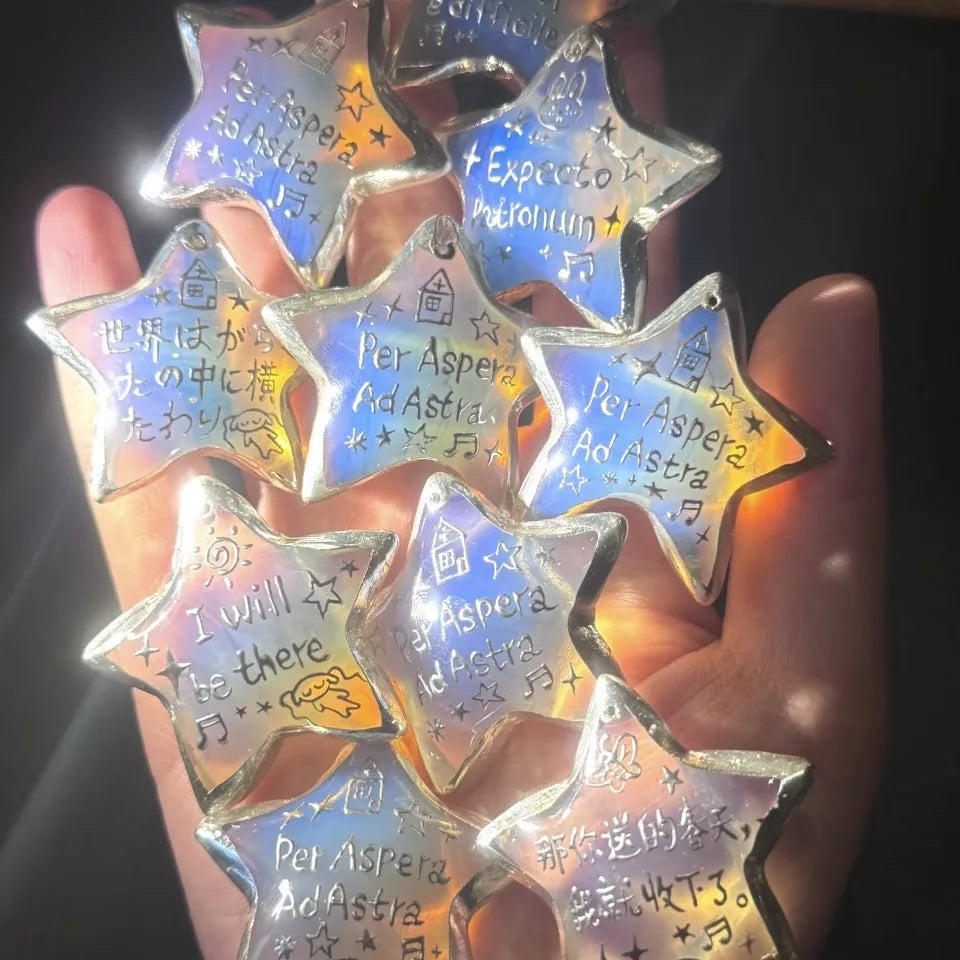 Custom picture star gift with personalized message.