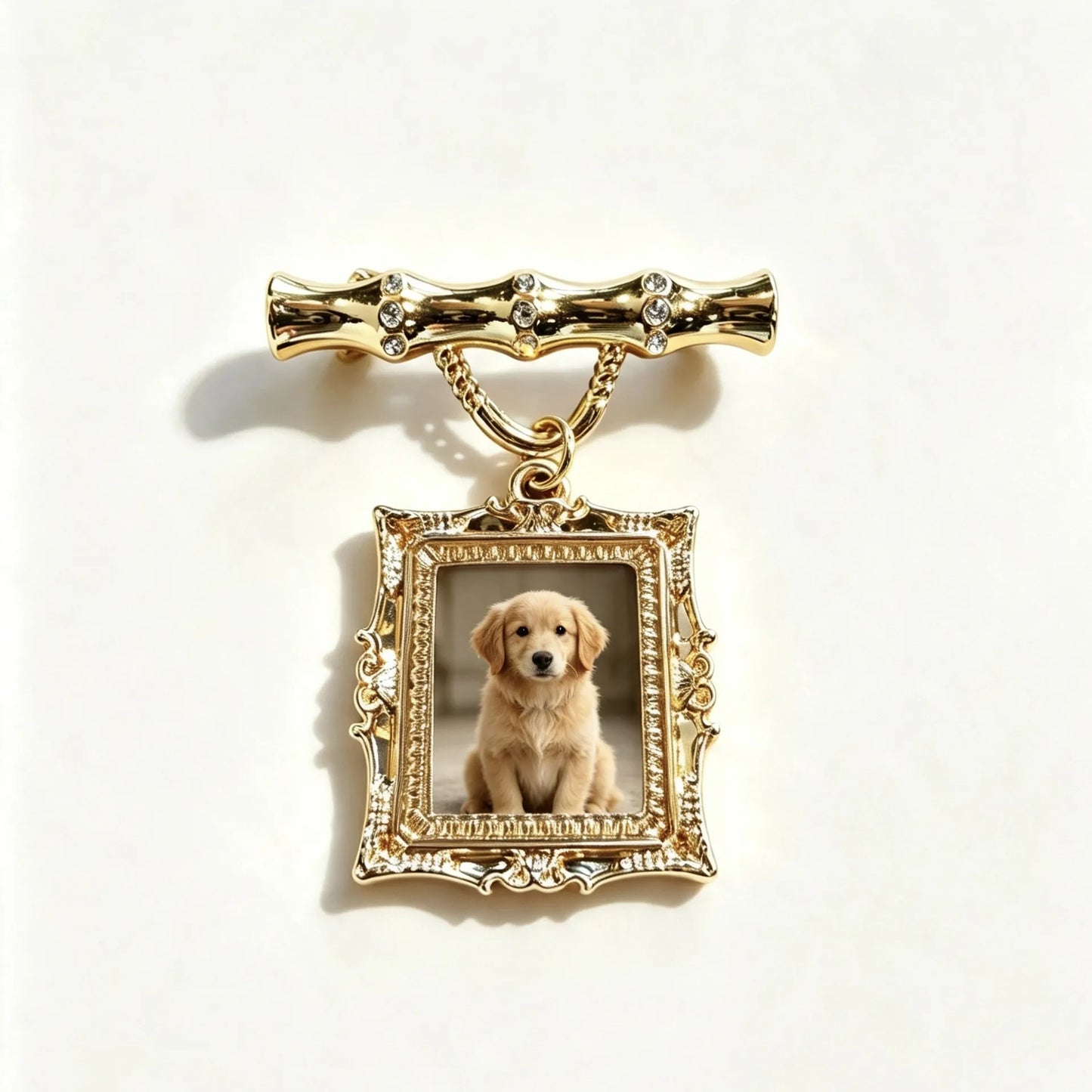 Personalized dog photo brooch gift preserving special pet memories