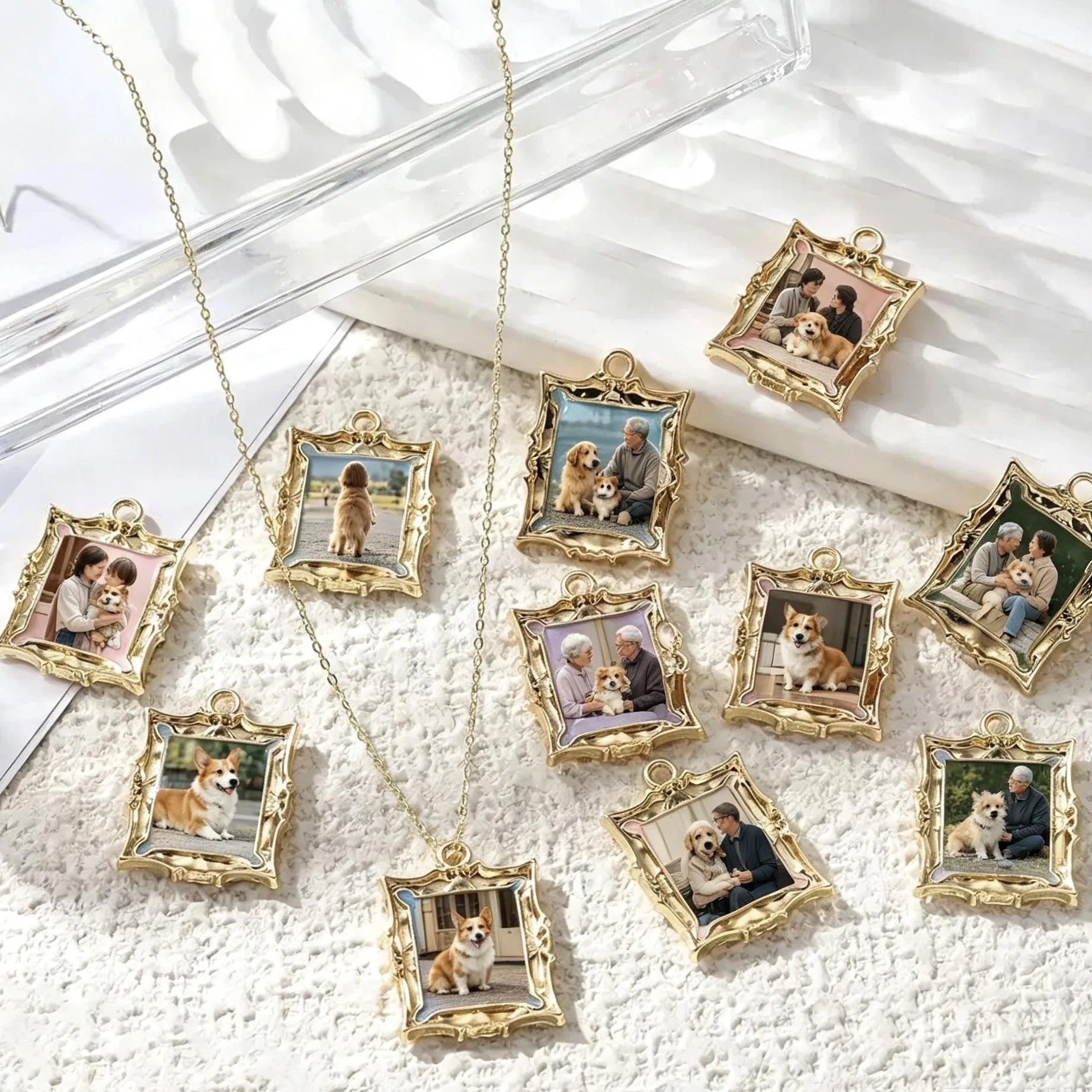 Meaningful personalized vintage photo necklace gift for birthdays, anniversaries, Mother's Day, Father's Day, and Christmas.