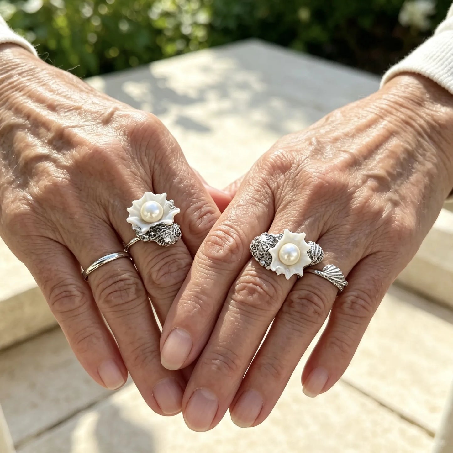 Inspired by coastal beauty, this personalized seashell ring symbolizes love, family and unforgettable beach memories. A timeless keepsake for every occasion.